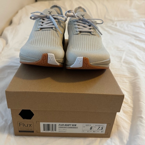 Never worn sand color flex shoes know for the wide toe box and zero drop sole - Picture 1 of 4